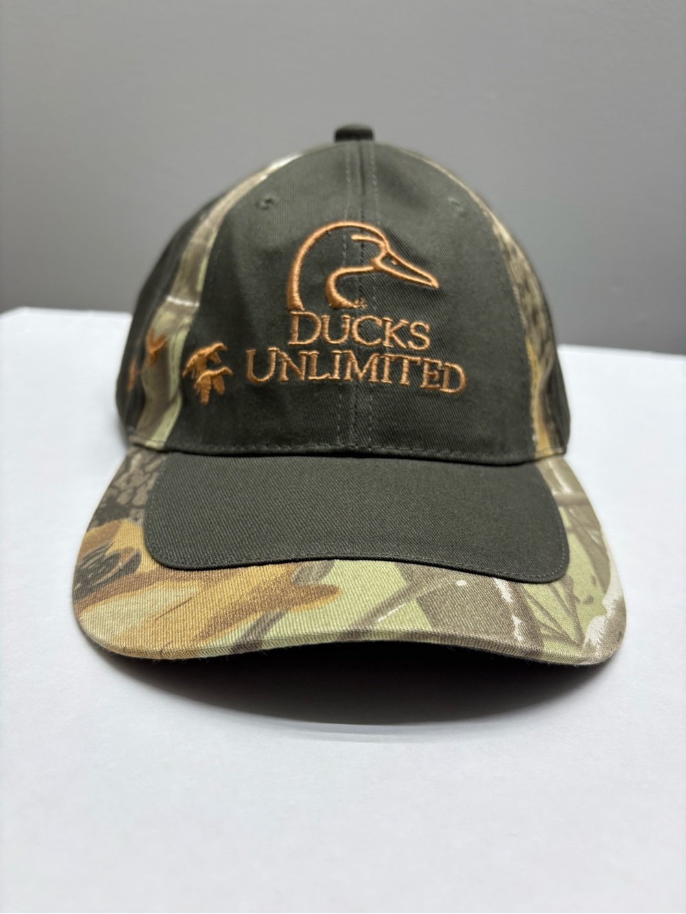 Ducks Unlimited Men's Camo Baseball Cap - Olive/Brown